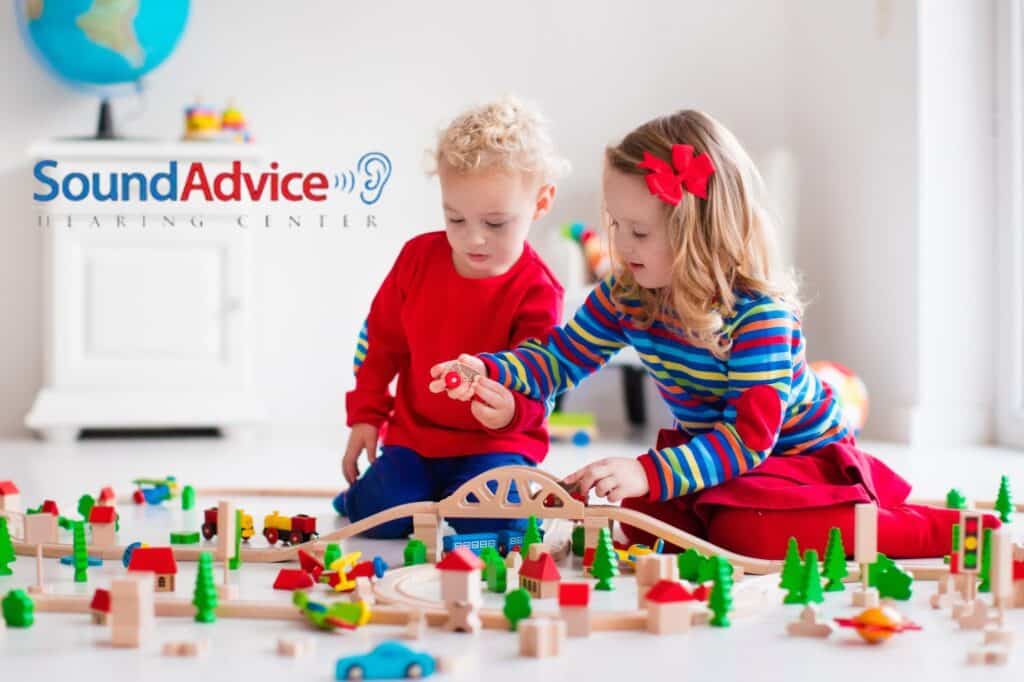 children playing with blocks