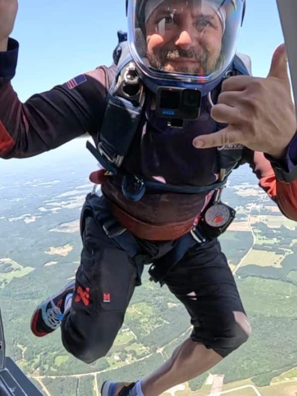 john skydiving